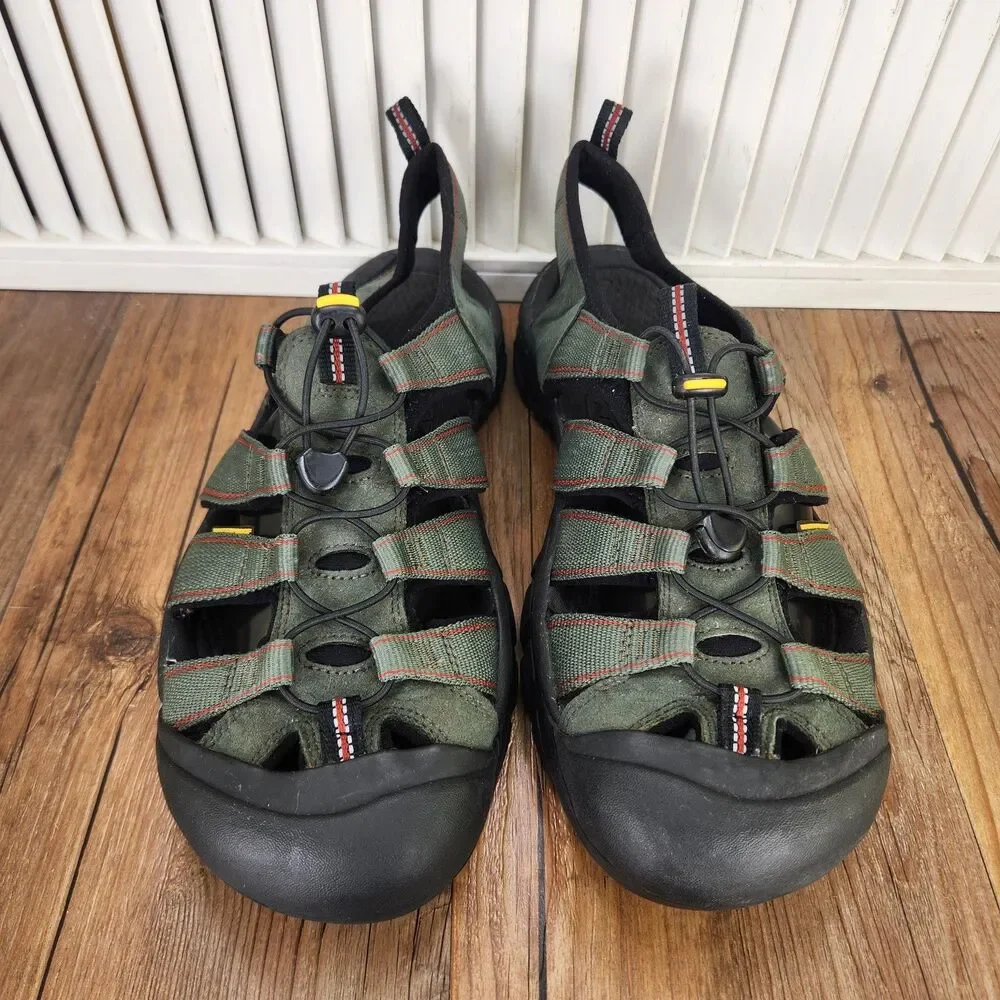 Keen Newport H2 Sport Sandals Mens Size 13 Green Waterproof Hiking Outdoor Shoes